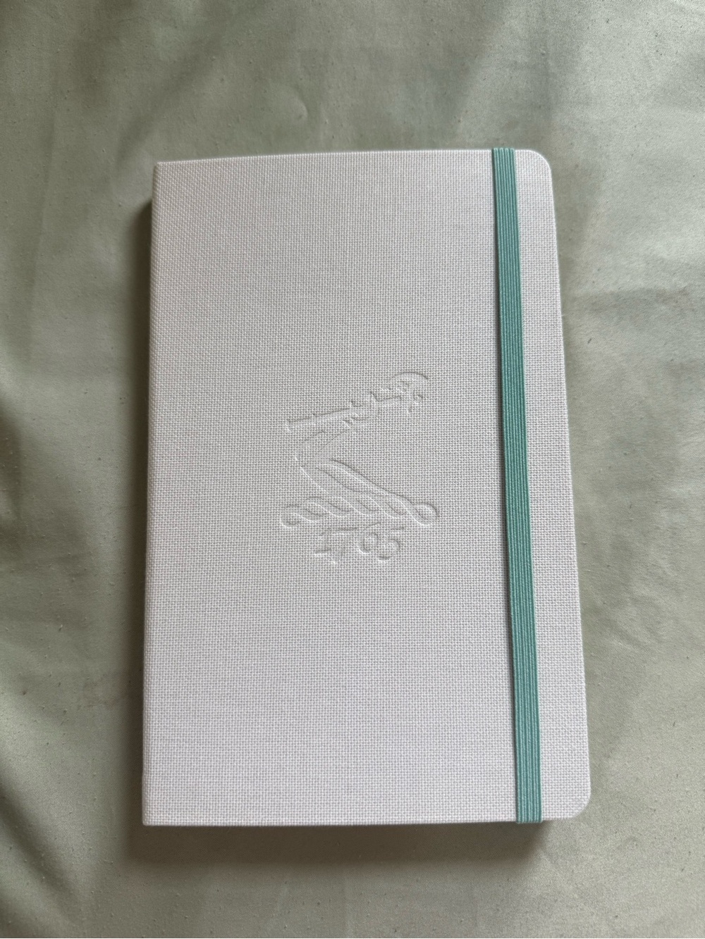 Hennessey Moleskine White Canvas Journal Notebook